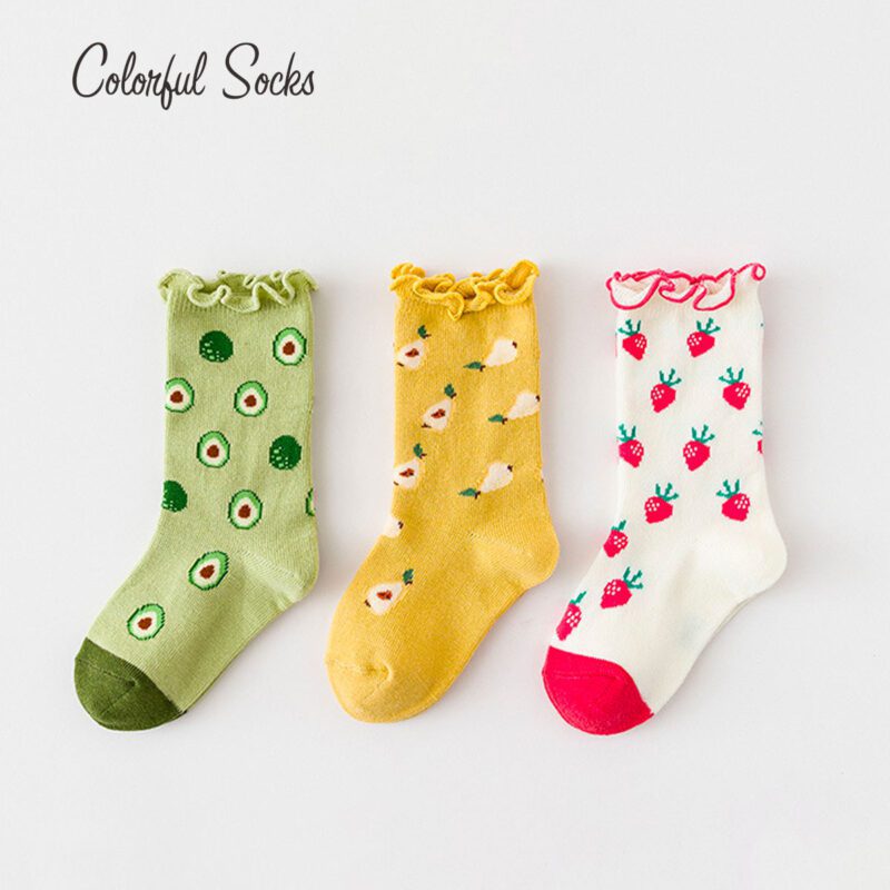 Kids 3-Pack Kiwi Fruit And Strawberry Colorful Socks - Colorful Socks - Are You Looking For Colorful Socks, Cosy Socks, Or Cute Socks? We'Ve Got Them All! We Provide A Wide Collection Of Colorful Socks For All Ages And All Kinds Of Styles.